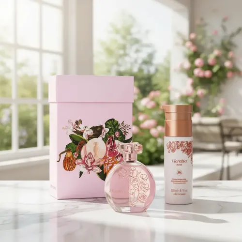 Kit Presente Floratta Rosé Mães Dia Das Mães / Natal / Namor