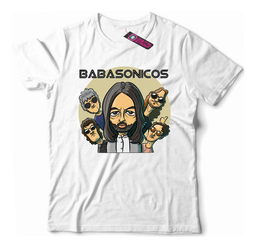 Remera Babasonicos Caricatura 1 Dtg Premium