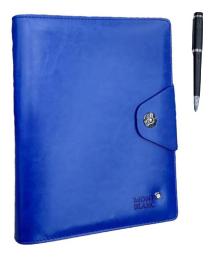 Agenda Cuaderno Montblanc Mont Blanc + Boligrafo Ag17