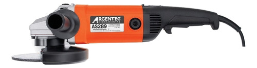 Amoladora angular Argentec AS289 color naranja y negro 2800 W 220 V + accesorio