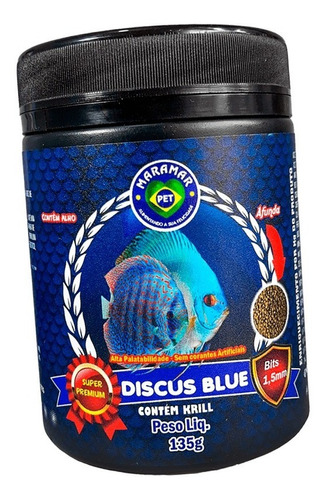 Ração Maramar Super Premium - Top Discus Blue 135g