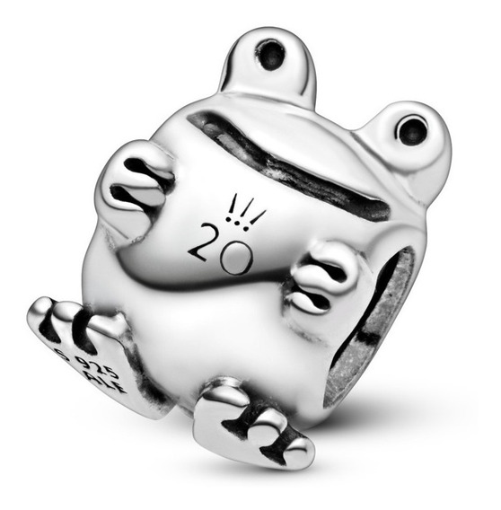 Colgante Charms Charm rana cristales 925 plata joyas niños charm 45