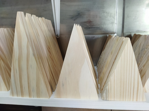 Arbolitos Pinos De Navidad En Madera Para Pintar Decorar