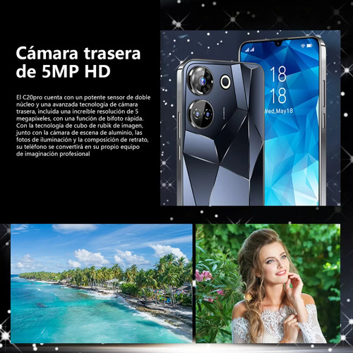 Teléfonos Inteligentes Android Baratos C20 Pro 6.51 En Ram1gb Y Rom16gb