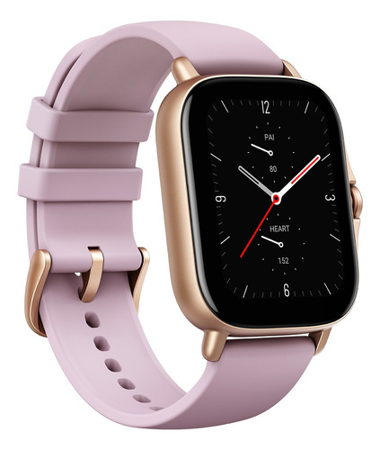 Imagen 2 de 4 de Smartwatch Amazfit Fashion GTS 2e 1.65" caja de aleación de aluminio, malla lilac purple de silicona A2021