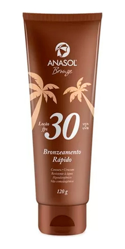 Loção Bronzeamento Rápida Fps30 150ml - Anasol