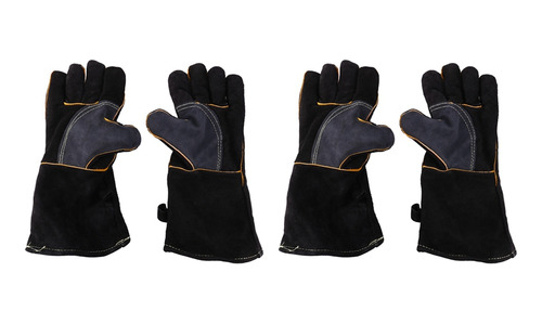 4 Guantes De Piel Resistentes Al Calor Extremo Y Al Fuego Co