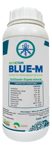 Ficocyan Blue- M - Bioestimulante Enraizador Orgánico  1 Lt