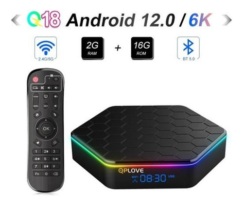 Set Top Box 4 Gb/64 Gb Android 12.0 Hd De Doble Banda