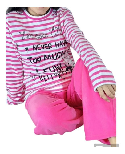 Pijama De Polar Hello Kitty 