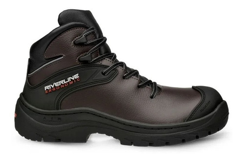 Zapato De Piel Café Dieléctrico Evolution Riverline Eln02p