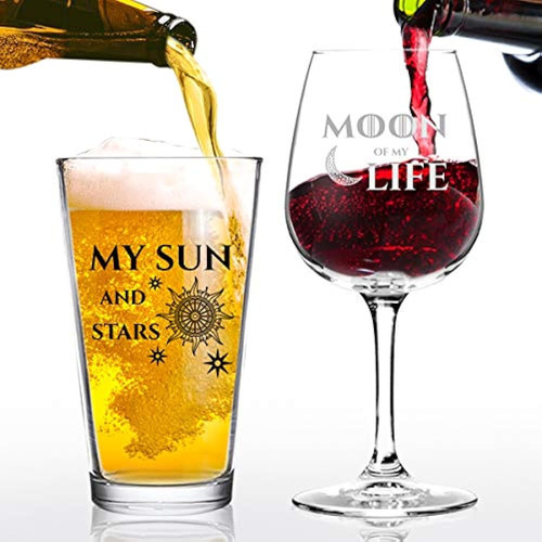 Luna De Mi Vida Mi Sol Y Estrellas Juego De Vaso De Cerveza 