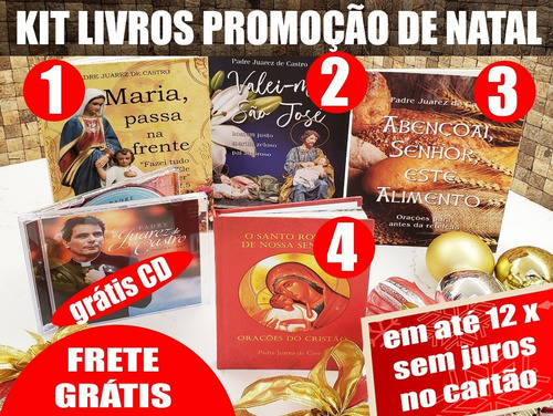 Kit Livros Promocão De Natal Padre Juarez De Castro