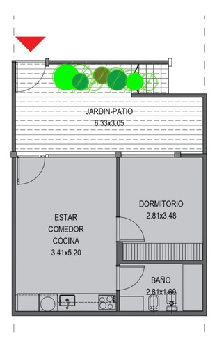 Departamento En Venta - 1 Dormitorio 1 Baño - 36mts2 - Villa Domínico