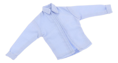 M Abrigo De Camisa A Escala 1/12 Para Accesorio De Azul Y