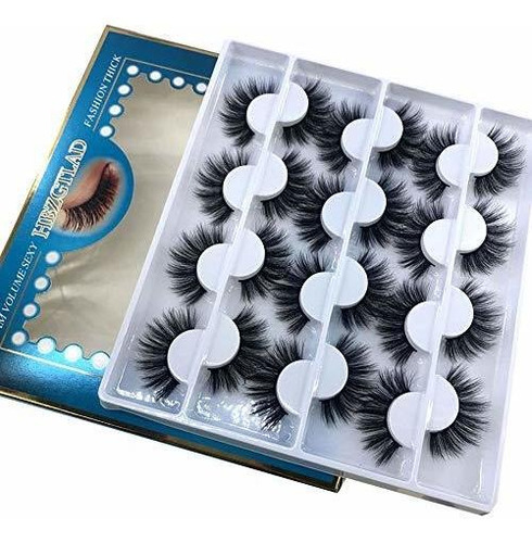 Pestañas Postizas - Hbzgtlad 12 Pairs 3d Mink Lashes Natural