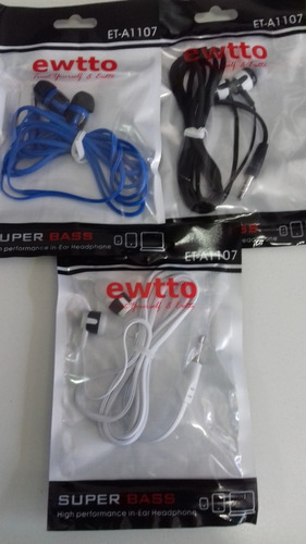 Auricular Ewtto Et-a1107 Super Bass 3.5mm