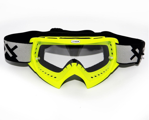 Óculos Motocross Mattos Rancing Combat Fixação P/ Tear Off Cor da armação Amarelo fluor Cor da lente Transparente Tamanho Único