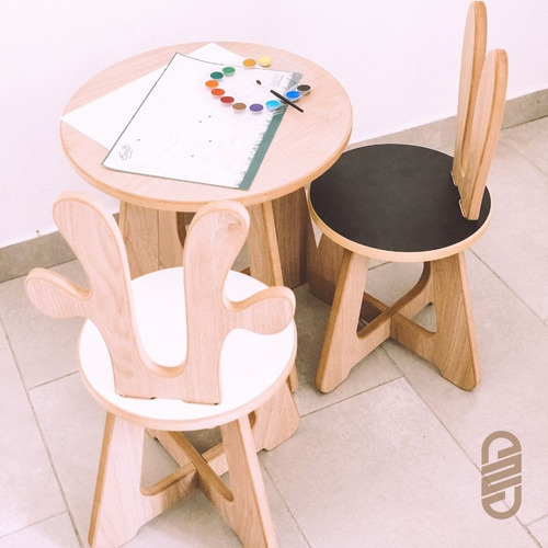 Imagen 6 de 10 de Juego De Mesa 45 Cm + 1 Silla Para Niños - Envío Gratis