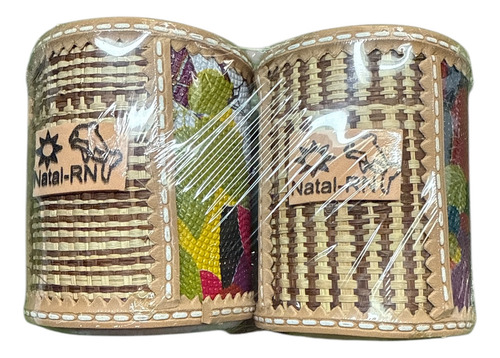 Dúo De Porta Vasos Térmicos Refrigerantes Para Cerveza Amarillo