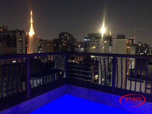 Imagem 11 de 30 de Cobertura Dupl,ex De Altíssimo Padrão Nos Jardins - Co0032