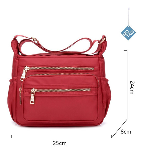 Imagen 2 de 7 de Bolsa Para Dama Bolsa De Hombro Impermeable Crossbody Mujer