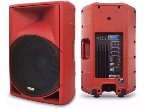 Novik Bafle Amplificado Evo350 15 Usb 1400w C/bluetooth Rojo