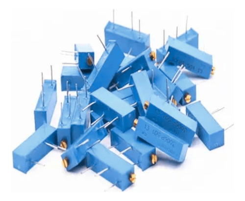 Potenciómetro Multivuelta Rectangular De Precisión Kit 10
