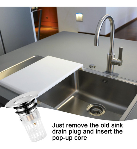 Tapón Para Fregadero De Baño Emergente Colador De Drenaje Co