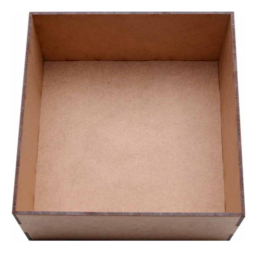 Imagem 2 de 5 de Caixa De Madeira Love Mdf Quadrada 17x17x8,5cm Hot Pink