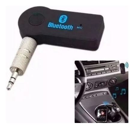Receptor Bluetooth P2 Auxilar Carro Som Audio Android Musica