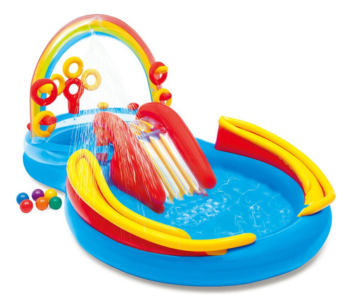 Piscina Inflable / Play Center Arcoiris Intex