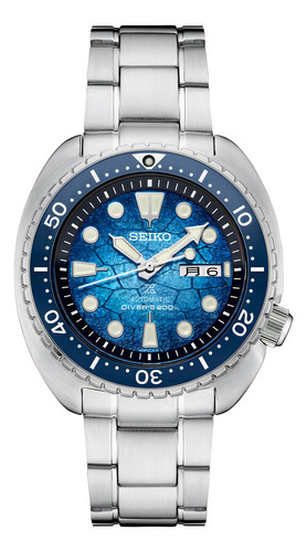 Seiko Prospex Us Special Edition Ocean Conservation Turtle Diver 200 M Reloj Automático Para Hombre Con Esfera Azul Srph59, Azul, Buceador