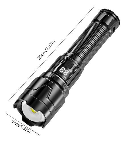 X Lanternas Recarregáveis High Lumens Super Bright Led 2002
