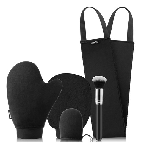 Celecily Kit De Aplicador De Manopla Autobronceadora, Juego 