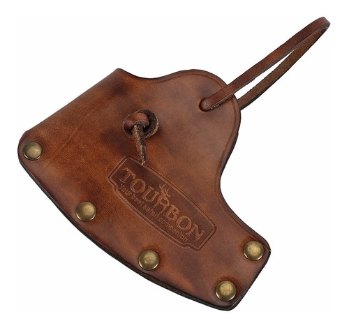 Tourbon Leaher Axe Head Estuche Protectora Cubierta