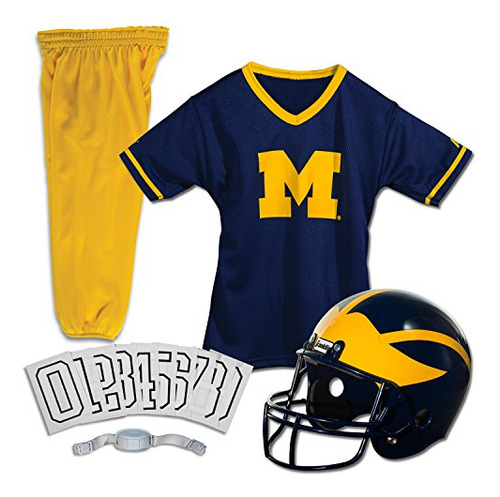 Conjunto De Uniforme De Fútbol Franklin Sports Ncaa Michigan