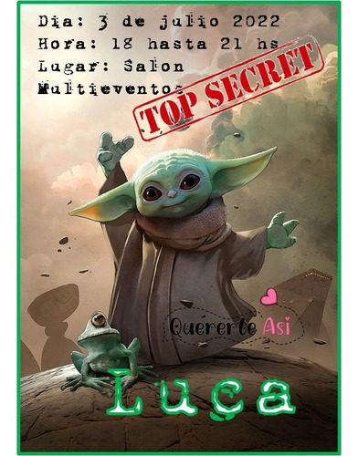 Kit Imprimible Express Personalizado- Baby Yoda