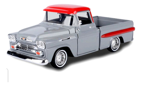 Camioneta Chevy Apache 1958 De Metal/pvc, 20 Cm. Nueva.