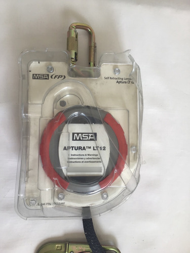 Cuerda De Vida Retráctil De Seguridad Auto Amortiguadora Rojo (Usado)