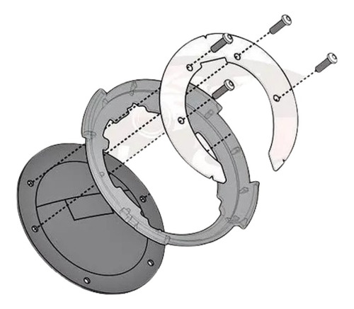 Flange Givi Bolsa Tanque Bf36 Yamaha Mt07 18/19 