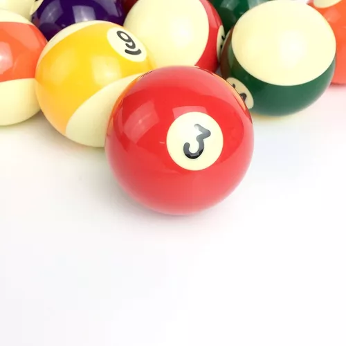 Jogo Bola De Bilhar Sinuca Snooker 52mm Com 16 Bolas - Atena Mix