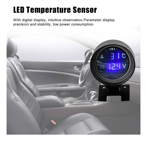Promoción Del Marcador De Temperatura Automotriz Con Voltíme