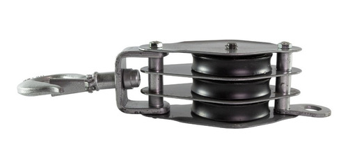 Imagen 2 de 2 de Moton 3 Poleas 60mm 970 Kgs Aparejo Roldana Pasteca Trabajo