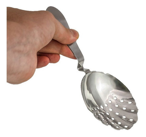 Imagem 7 de 7 de Coador Julep Concha Vintage Inox Para Coquetel