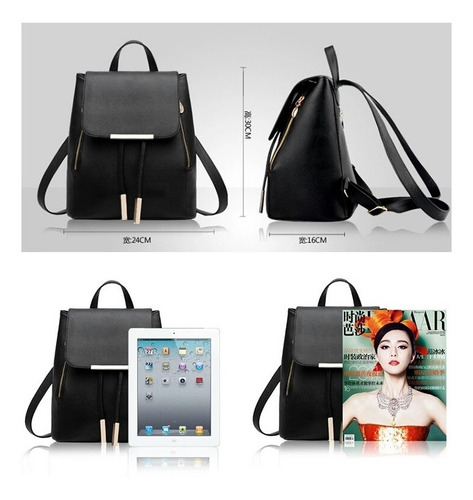 Imagen 2 de 4 de Bolsa Para Mujer Mochila De Dama Elegante