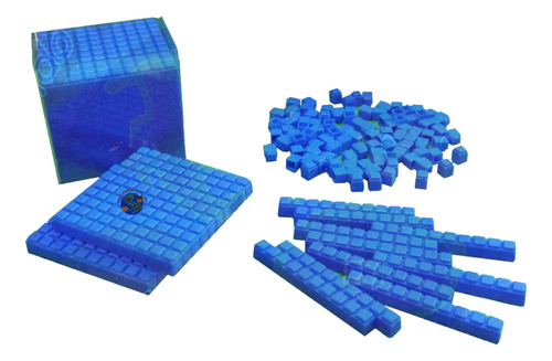3229 Base 10 Conectable Con Cubo- Material Didáctico