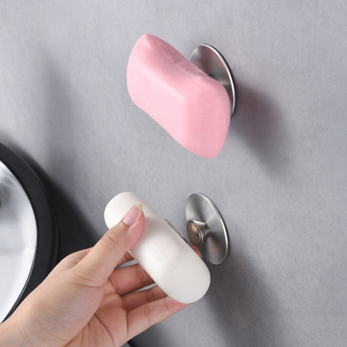 Soporte Magnético Para Jabón Montado En La Pared, De Acero I