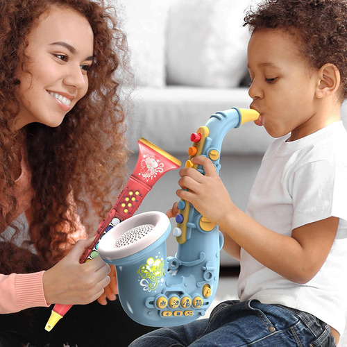 Juguetes Educativos Instrumentos Musicales Saxofón Verde