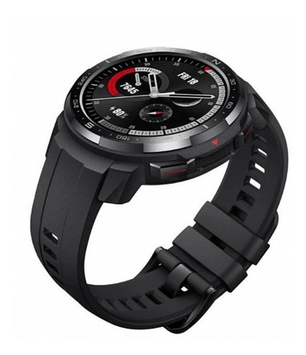 Imagen 4 de 6 de Smartwatch Honor Watch GS Pro 1.39" caja 48mm de acero inoxidable y plástico charcoal black, malla charcoal black de fluoroelastómero KAN-B19